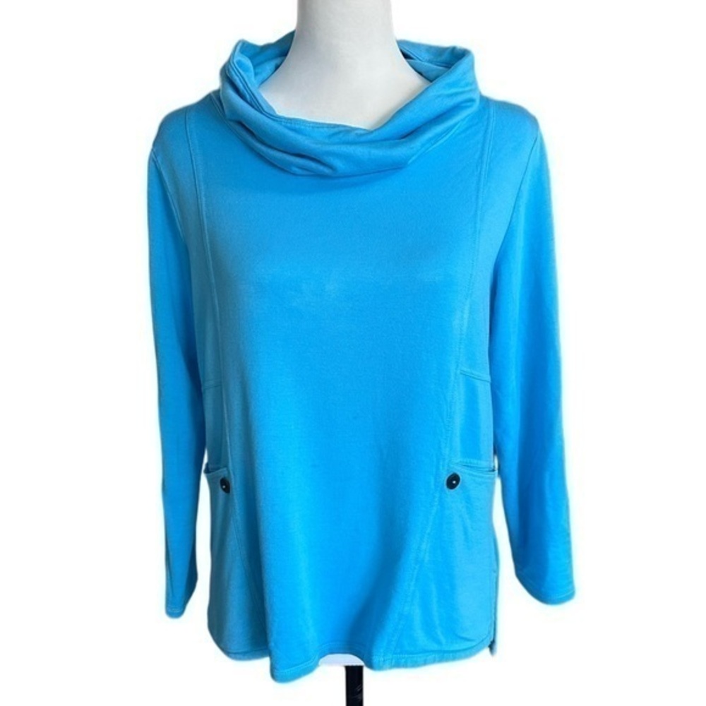 Lulu-B - Blue Cow Neck‎ Pull Over Sz S